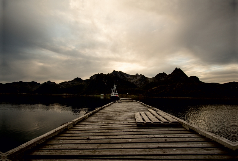 Der Steg im Abendlicht