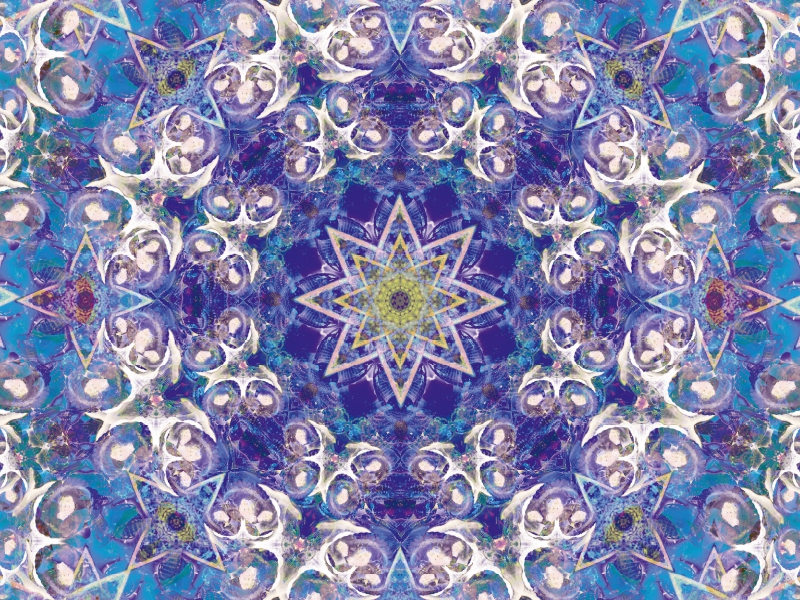 Mandala Indigoblaues Universum