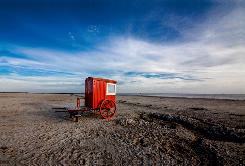 Borkum - Strandkarren