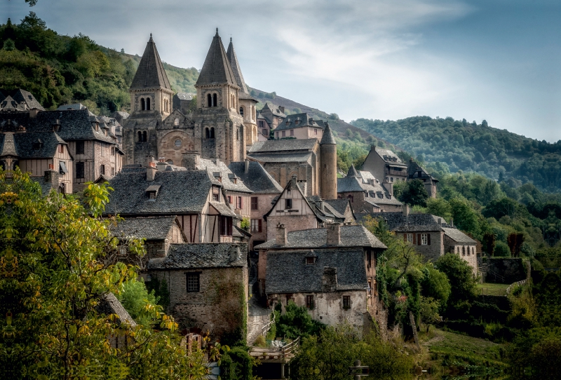 Conques, das Dorf