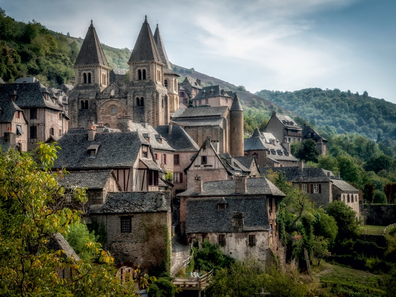 Conques, das Dorf