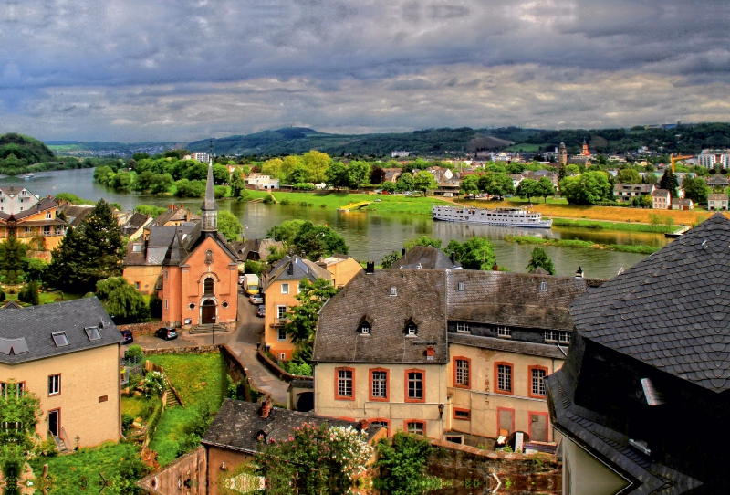 Blick auf Trier und die Mosel