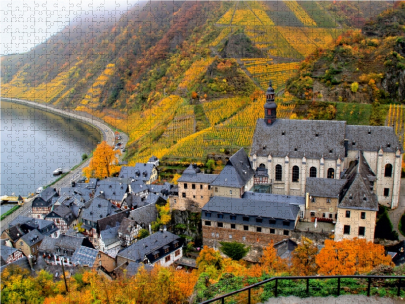 Blick auf Beilstein von der Burg Metternich