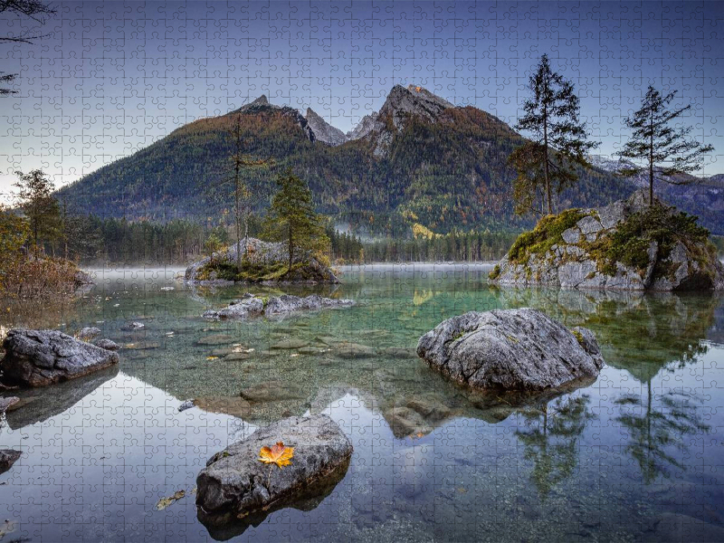 Hintersee zum Sonnenaufgang (Berchtesgadener Land)