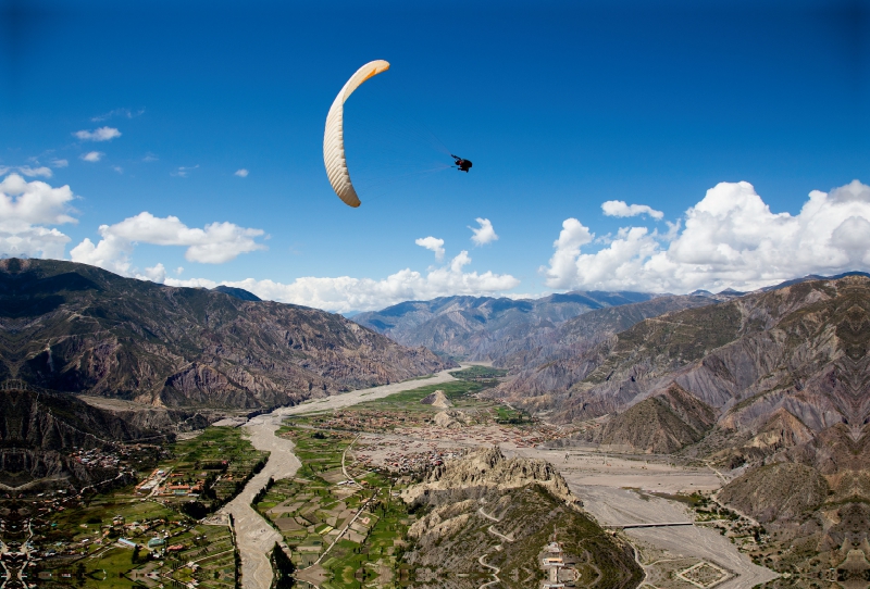 Gleitschirm Bolivien La Paz - Huajchilla