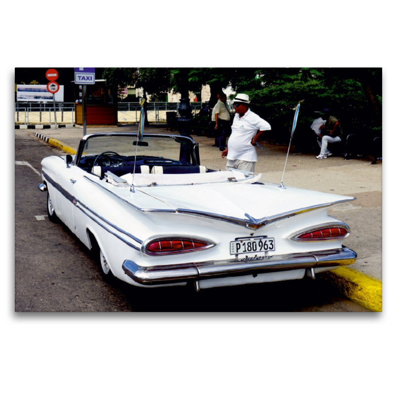 Chevrolet Impala in Havanna - Ein Motiv aus dem Kalender 'Ganz in Weiß - Elegante Oldtimer auf Kuba'