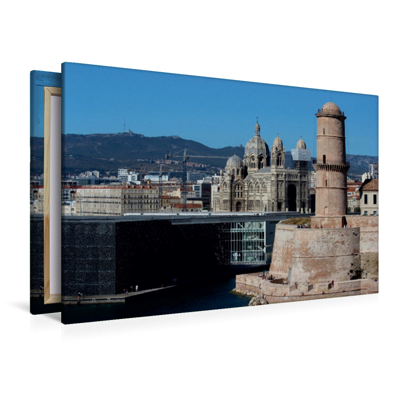 Das MuCEM, die Kathedrale de la Major und Fort Saint Jean in Marseille