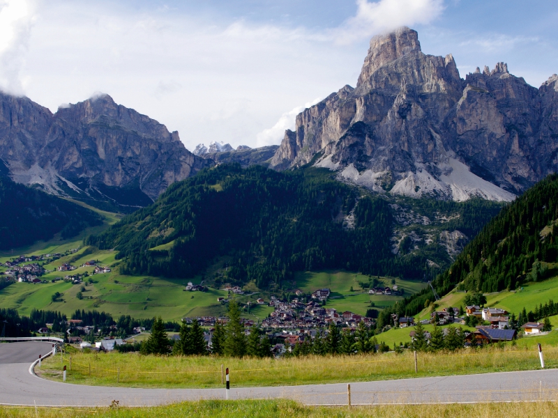 Corvara mit dem Sassongher