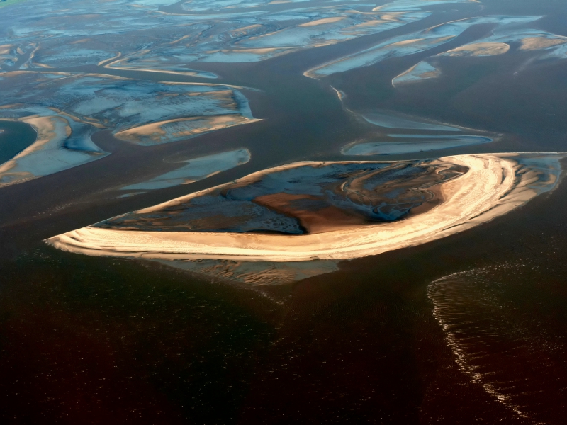 Insel Trischen in der Mündung der Elbe