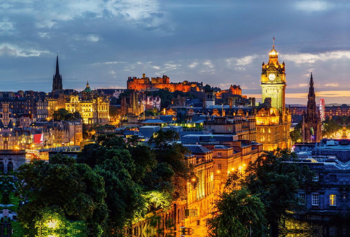 Edinburgh bei Nacht