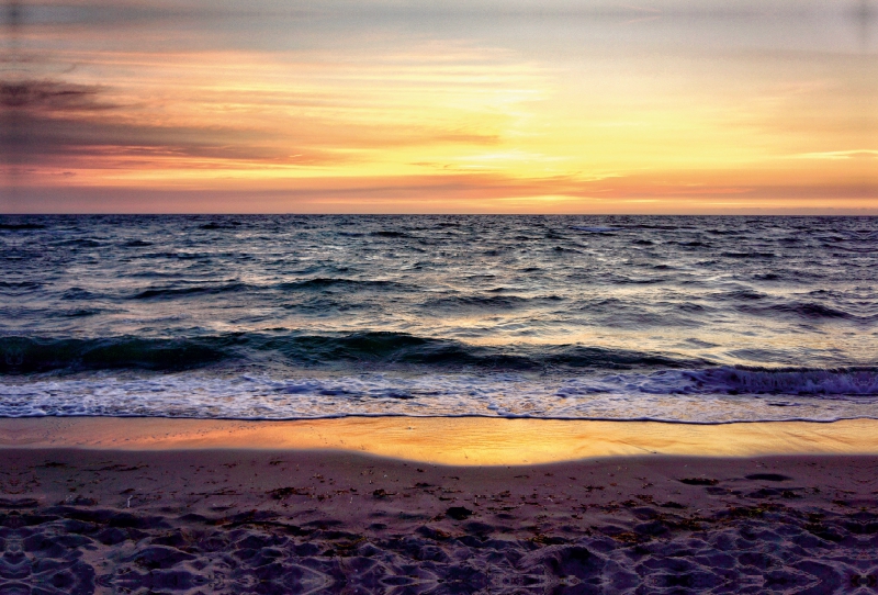 Die letzten Stunden des Tages sind die schönsten am Weststrand