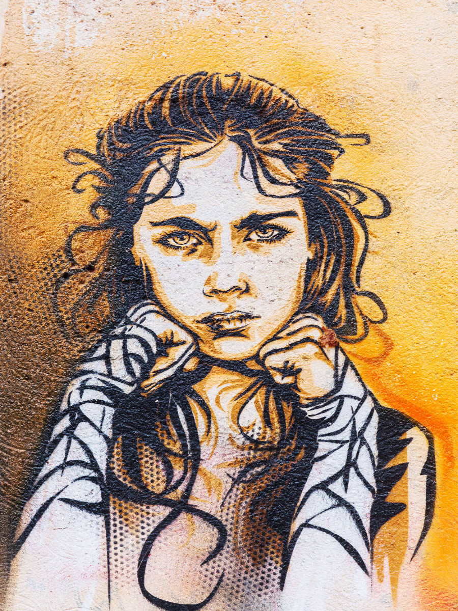 Streetart in Paris, Frankreich