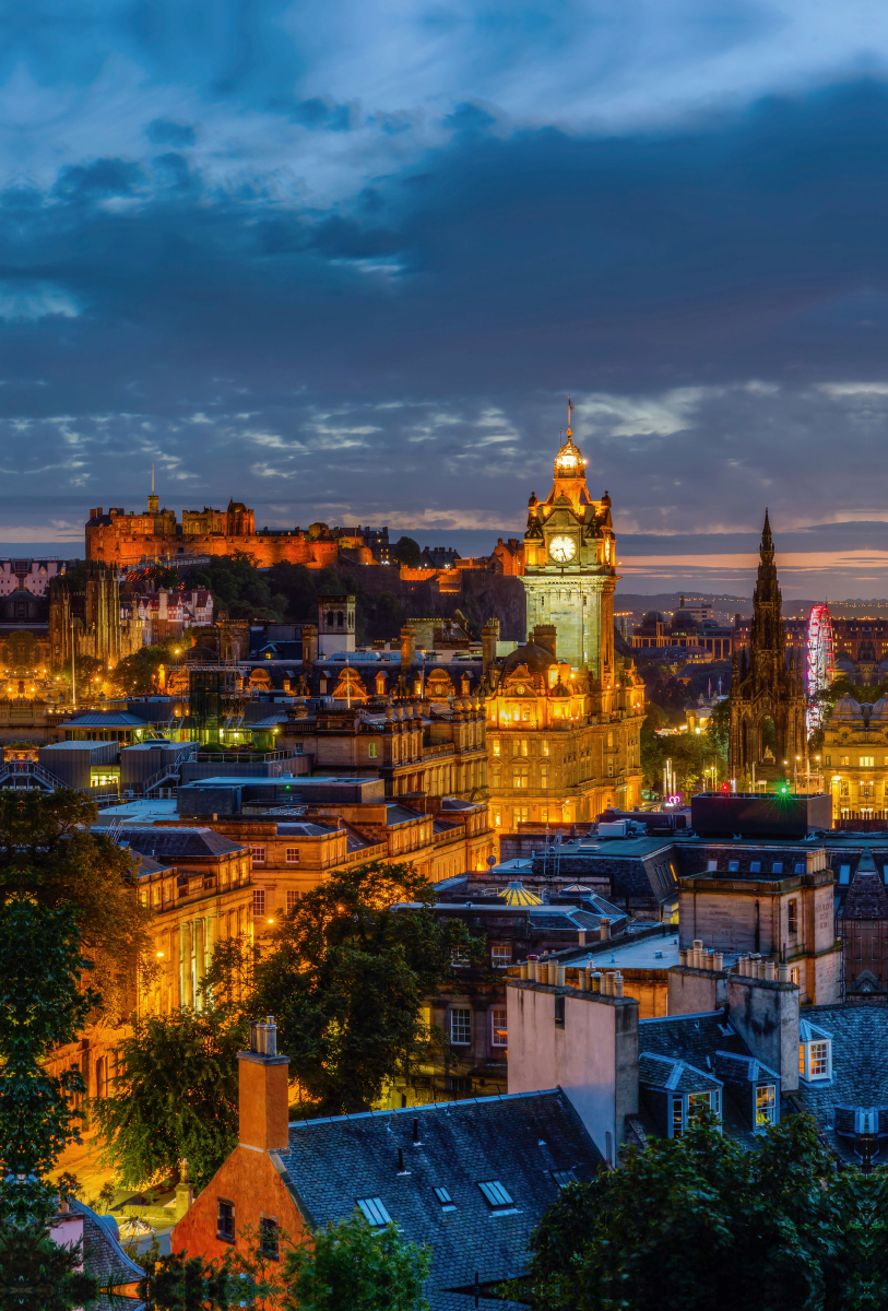 Nacht über Edinburgh