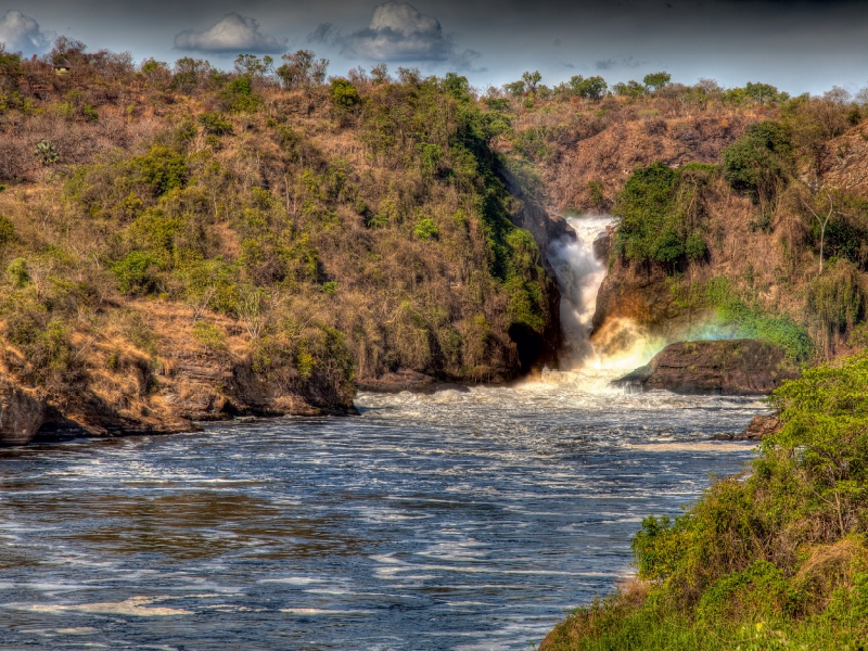 Regenbogen am Murchison Falls