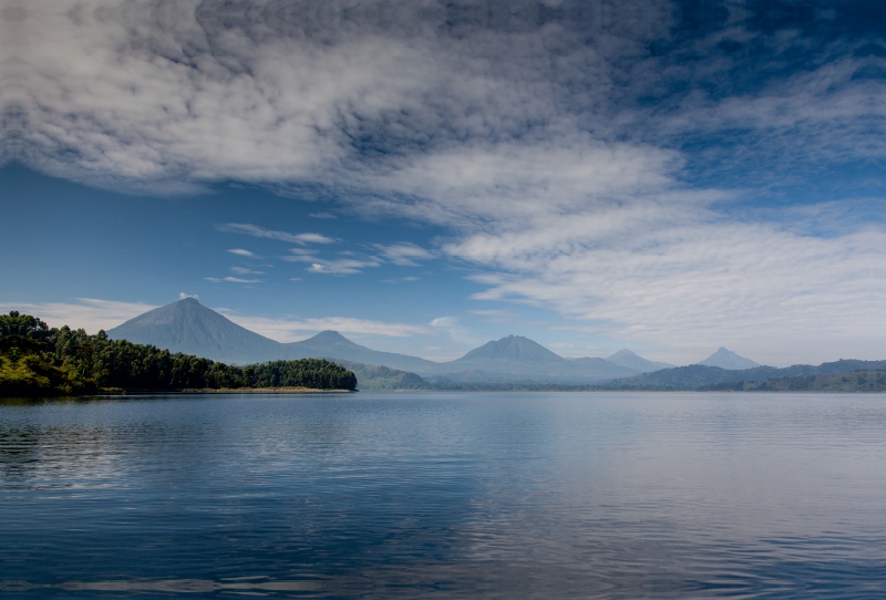 Die Kette der Virunga-Vulkane