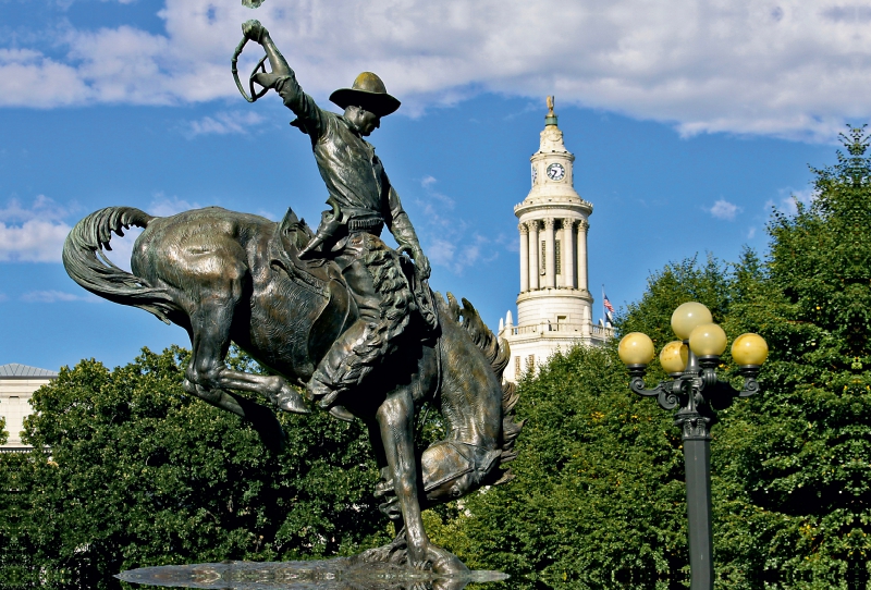 Bronco Buster Statue, Denver