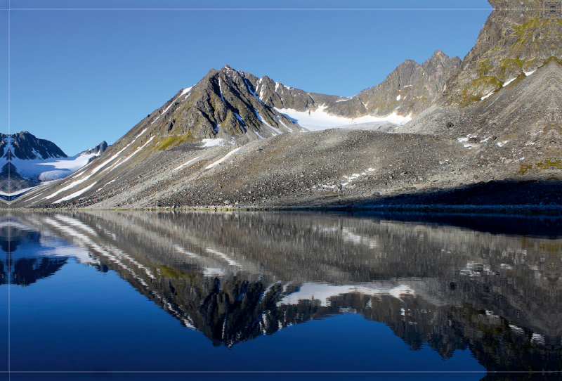 Magdalenen Fjord auf der Insel Spitzbergen