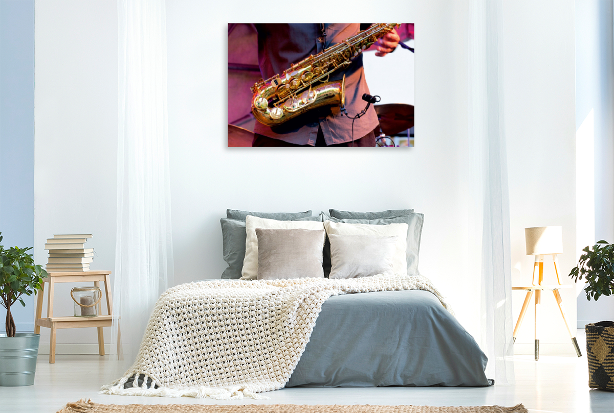 Musiker mit Altsaxophon