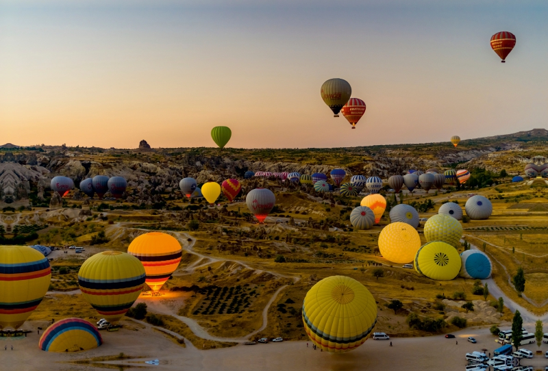 Ballonfahrt im Morgengrauen