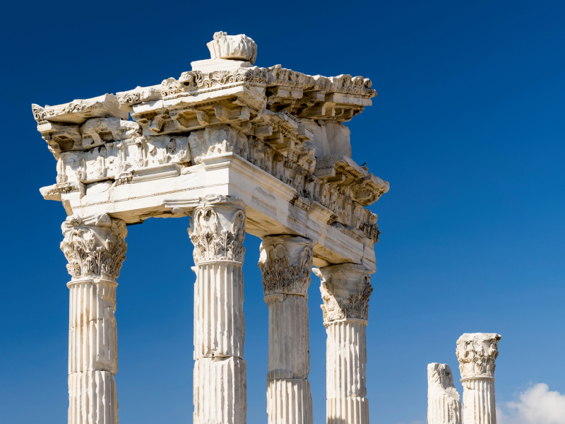 Antiker Tempel in Pergamon