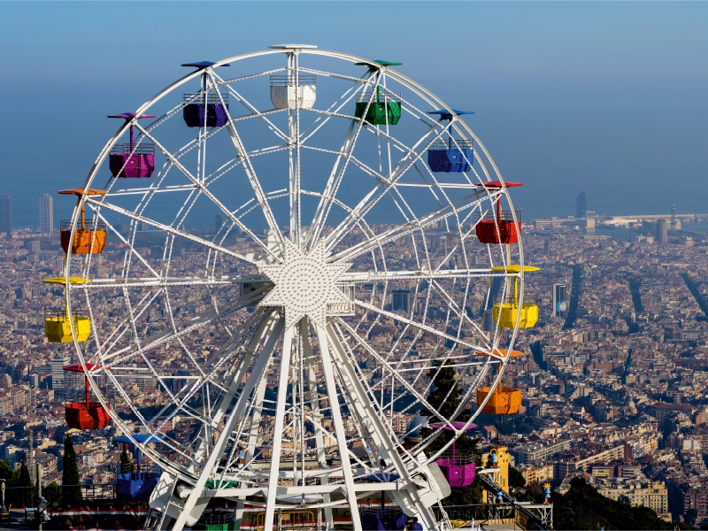 Barcelona mit Riesenrad