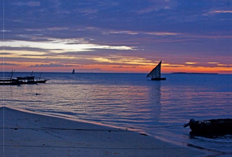 Sonnenuntergang auf Sansibar