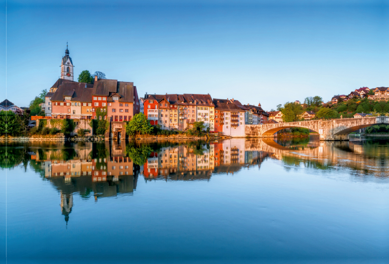 Laufenburg (Aargau) im Frühling