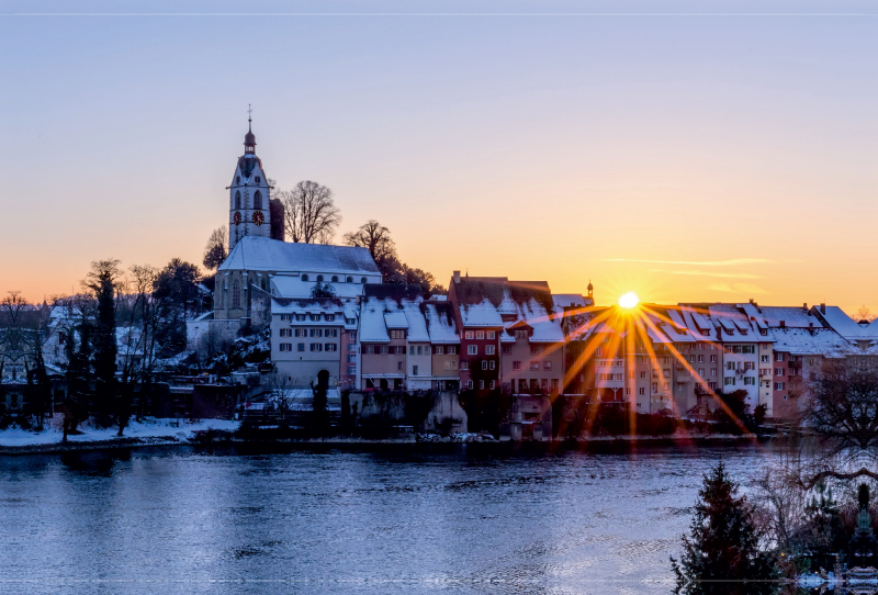 Laufenburg (Aargau) im Winter