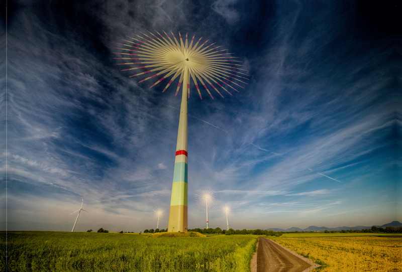 Windräder in der Vorderpfalz