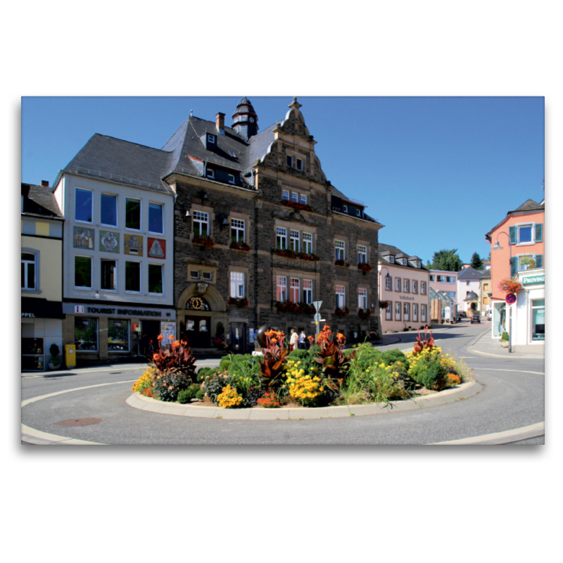 Blick auf das Rathaus von Saarburg