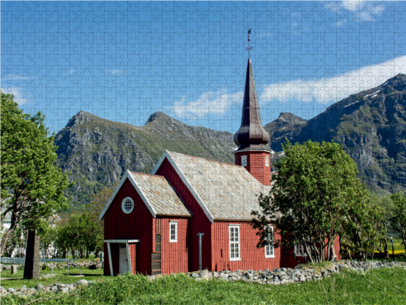 Ein Motiv aus dem Kalender Die schönsten Kirchen der Lofoten