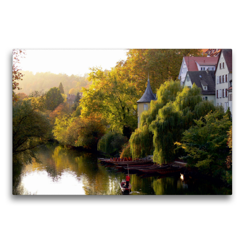 Tübingen, Hölderlinturm im Herbst