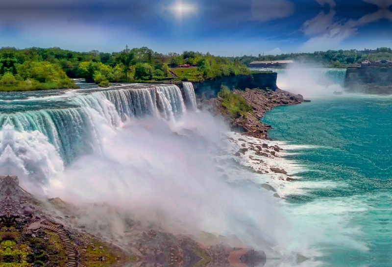 Niagarafälle - American Falls und Horseshoe Fall