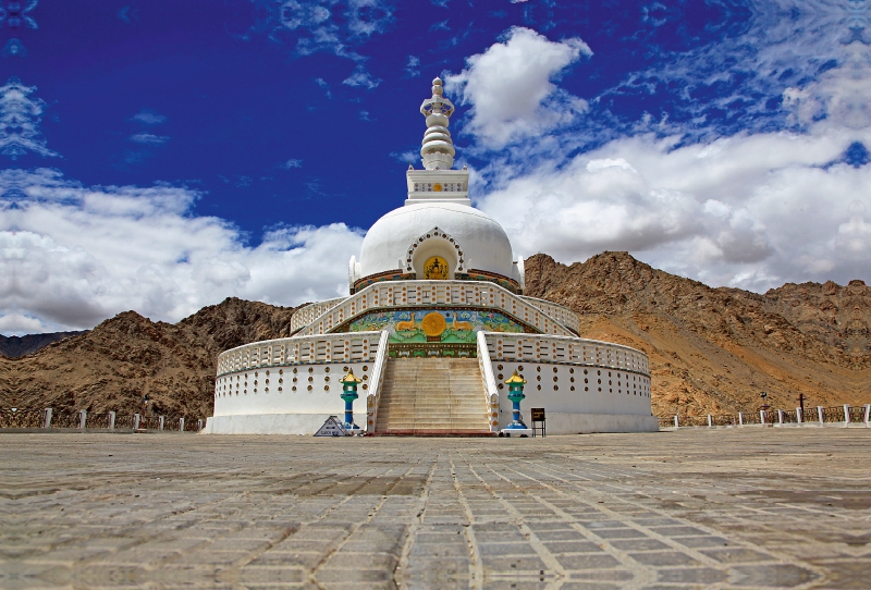 Shanti-Stupa in Leh