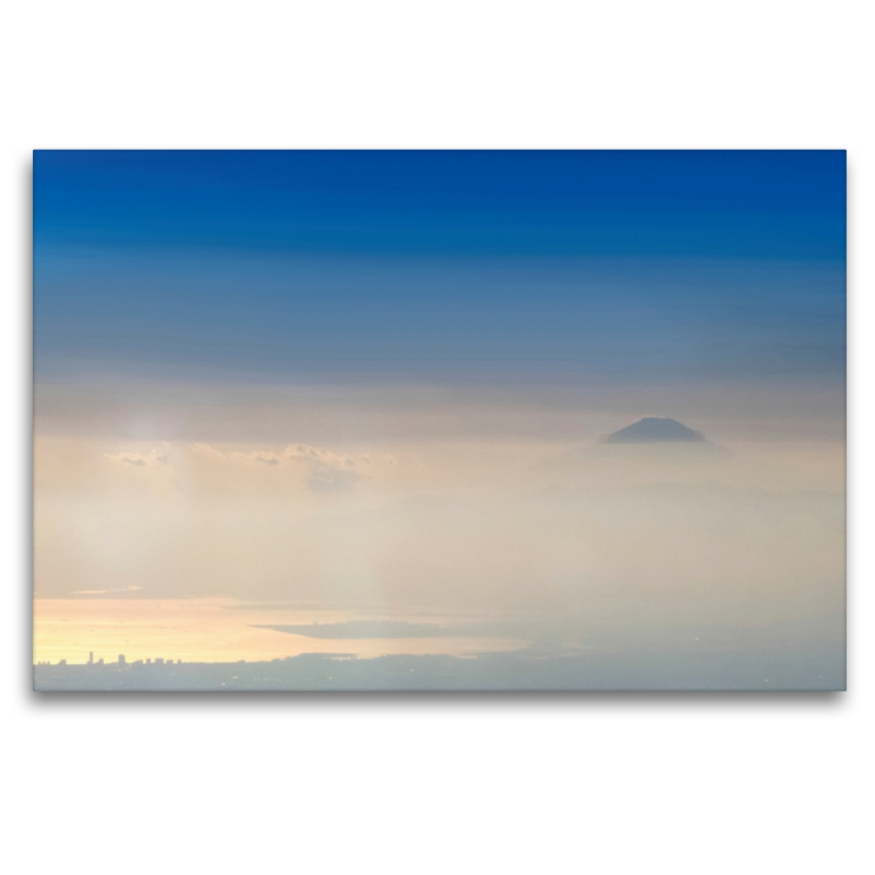 Mount Fuji und Tokio im Morgendunst