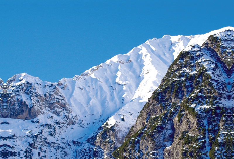 Erster Schnee im Karwendel Gebirge am Achensee