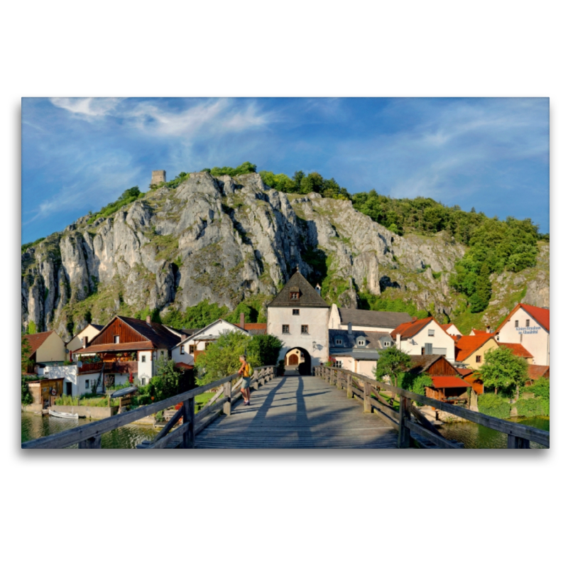 Holzbrücke von Essing im Altmühltal