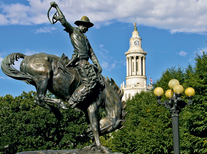 Bronco Buster Statue, Denver