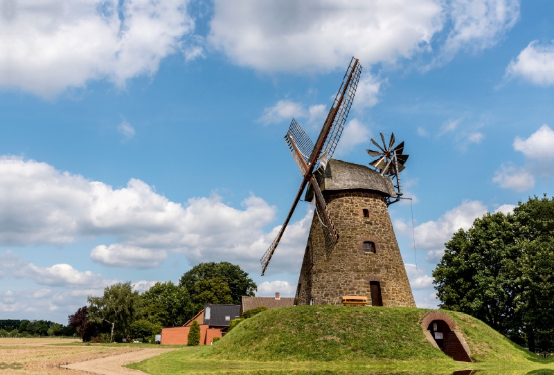 Greftmühle, Wallholländer, Windmühle, Nordhemmern