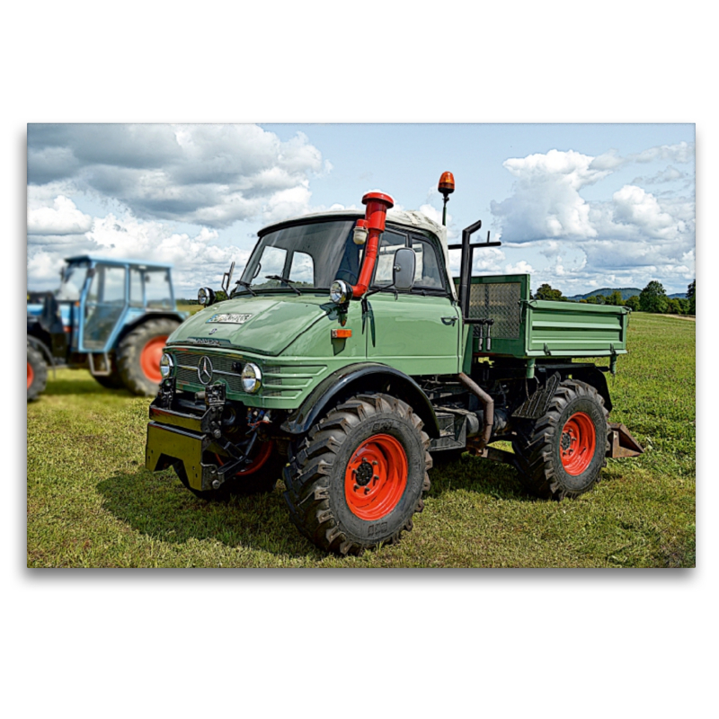 Unimog grün rot