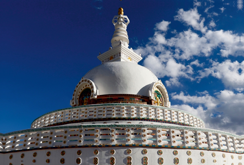 Shanti Stupa in Leh