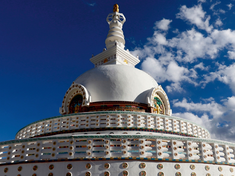 Shanti Stupa in Leh