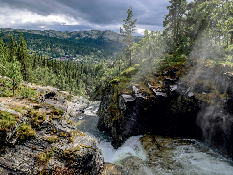 Wasserfall Rondane-Nationalpark