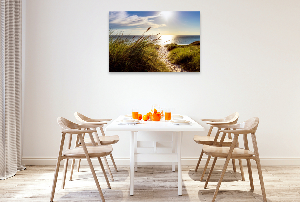 Strandzugang zur Nordsee am Weststrand von Sylt