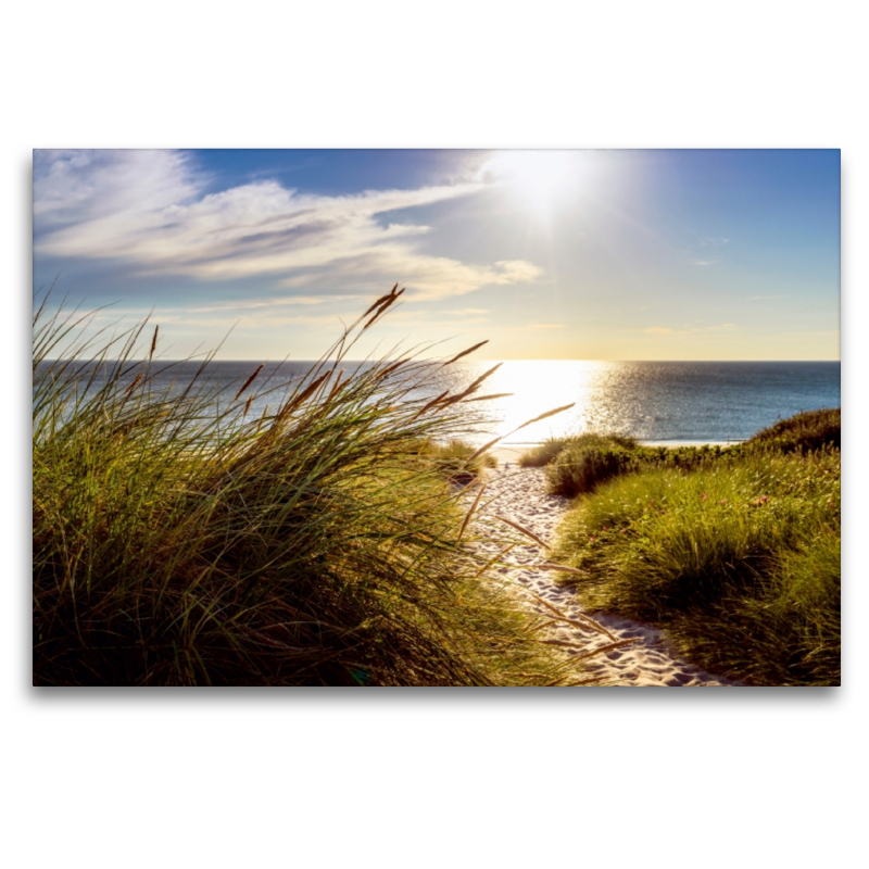 Strandzugang zur Nordsee am Weststrand von Sylt