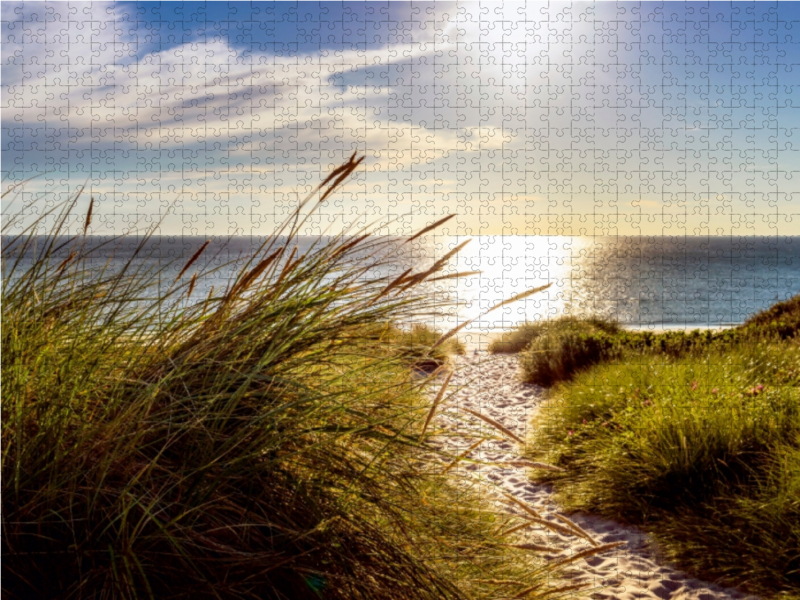 Strandzugang zur Nordsee am Weststrand von Sylt