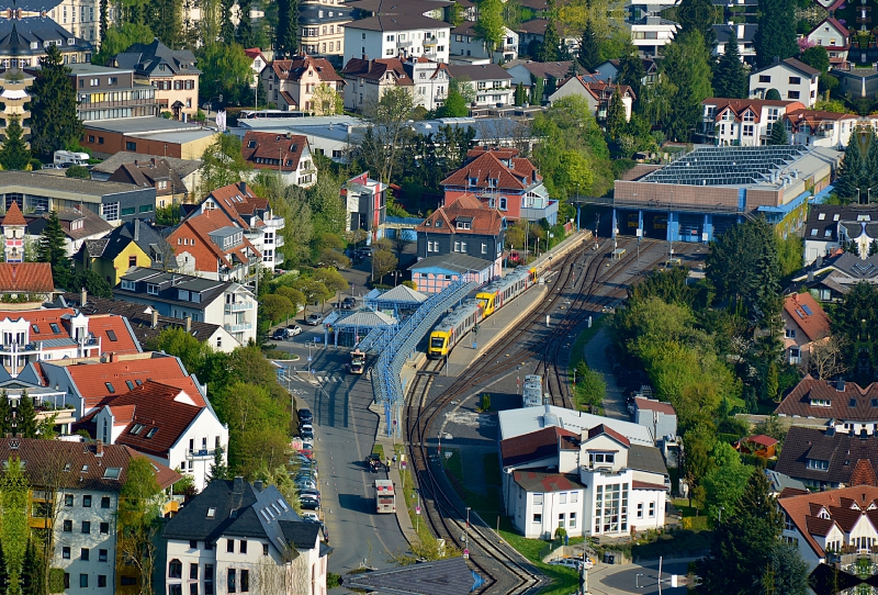 Blick auf den Bahnhof