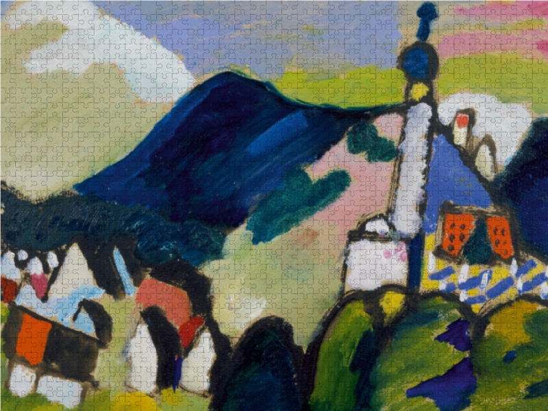 Wassily Kandinsky. Studie für Murnau mit Kirche II, 1910