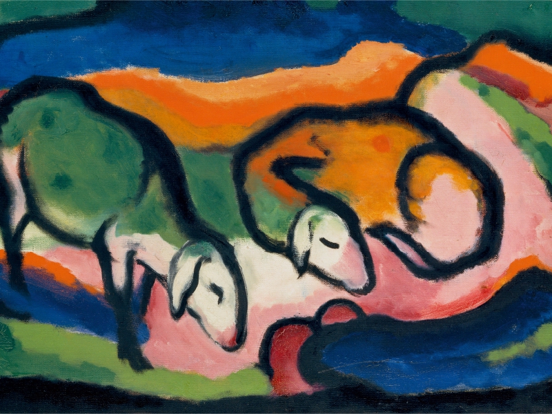 Franz Marc. Schafe, 1912