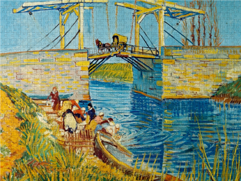 Vincent van Gogh. Zugbrücke in Arles (Le Pont de Langlois), 1888